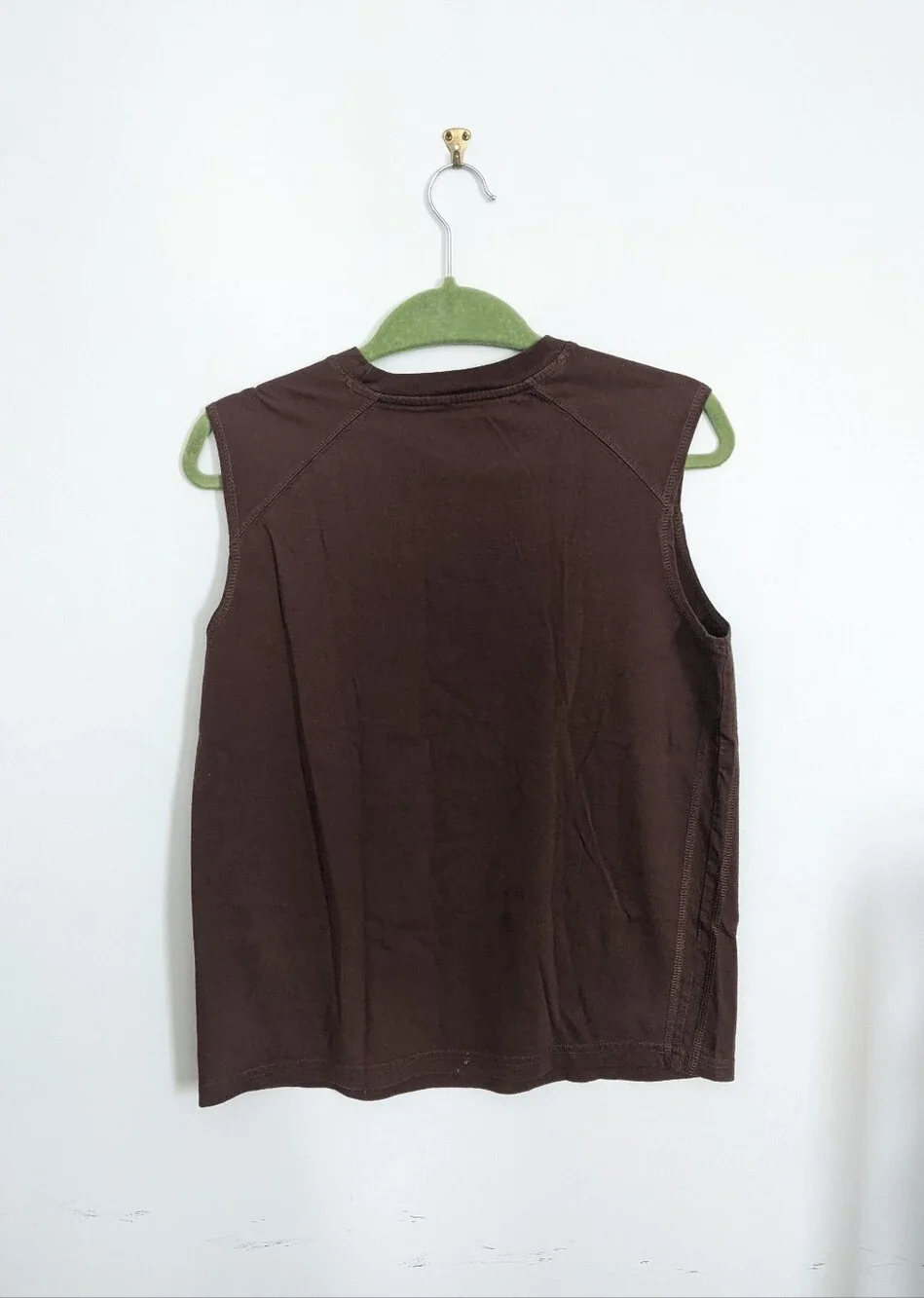 Arizona brown cotton tank top muscle tee